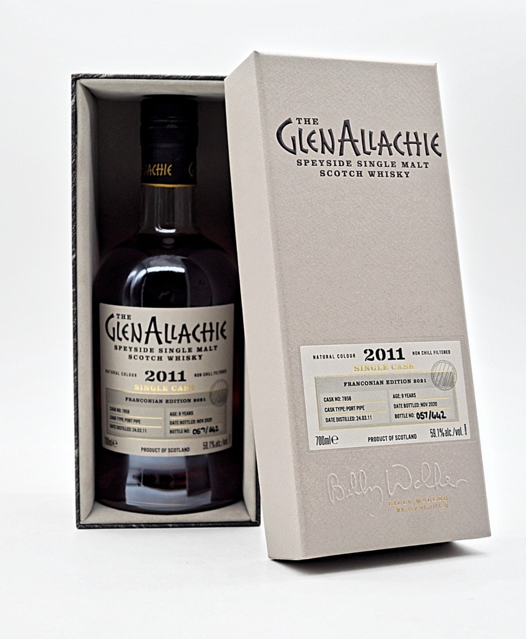 GlenAllachie 2011/2020 Single Cask #7858 Franconian Edition 2021 Speyside Single Malt Scotch Whisky