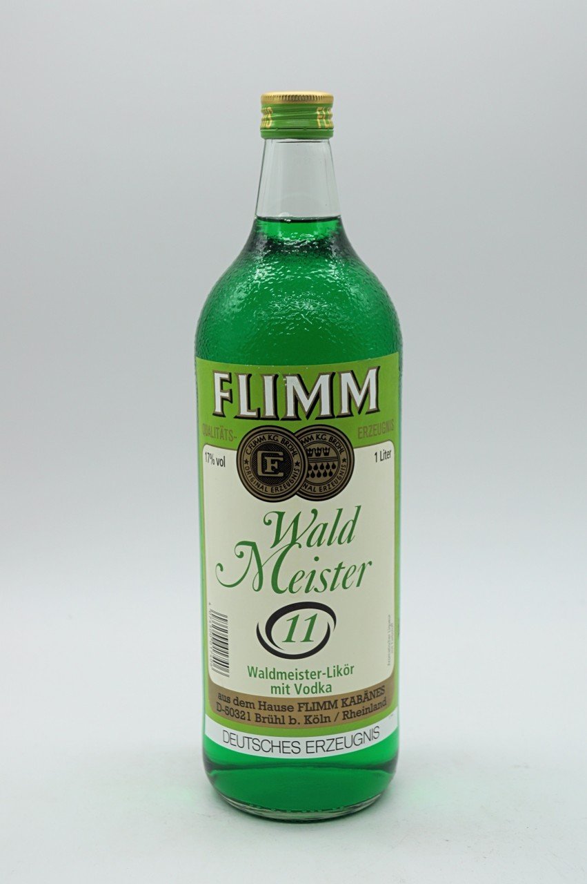 Flimm Waldmeister-Likör mit Vodka