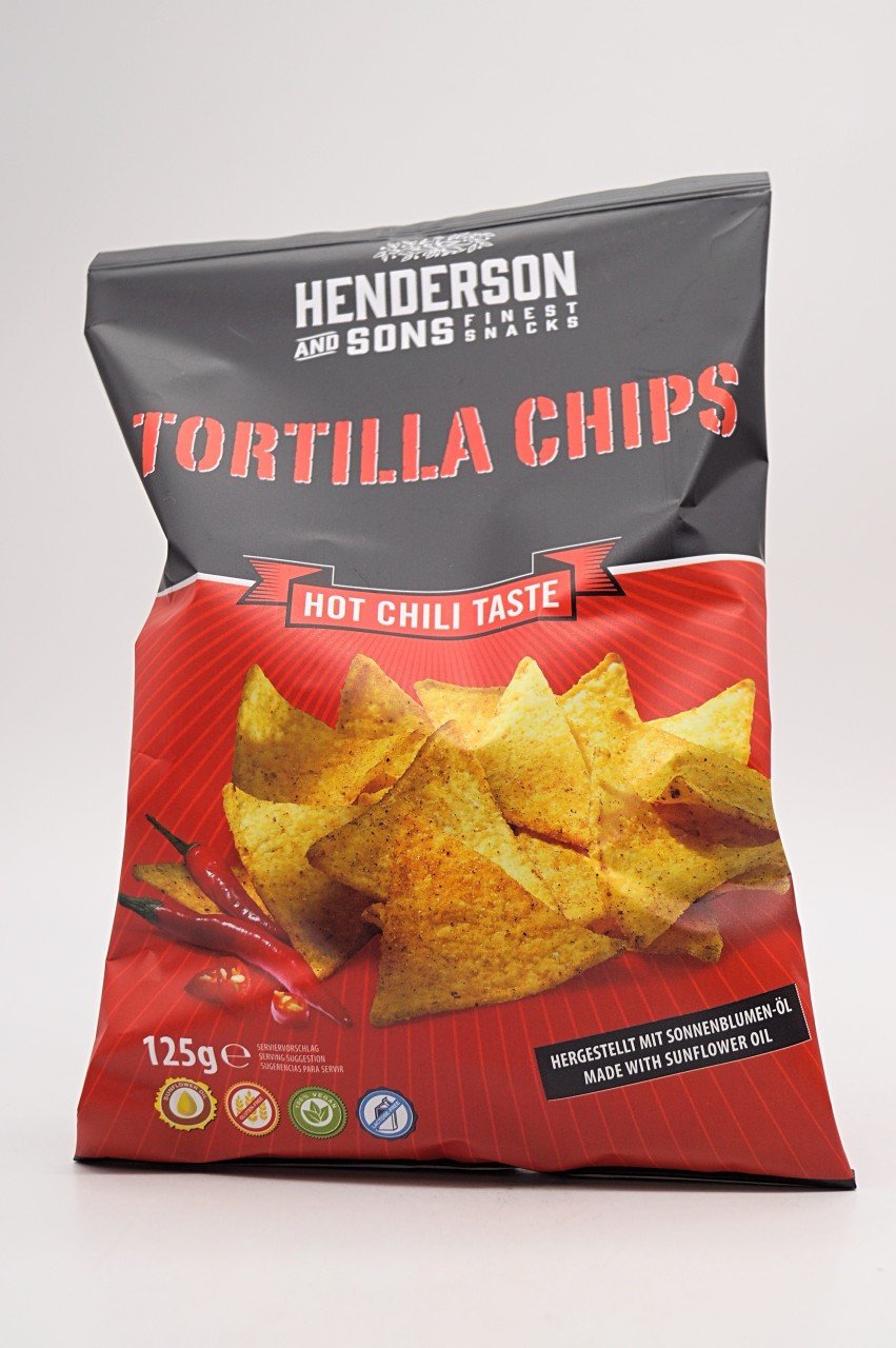 Henderson & Sons Tortilla Chips Hot Chili Taste